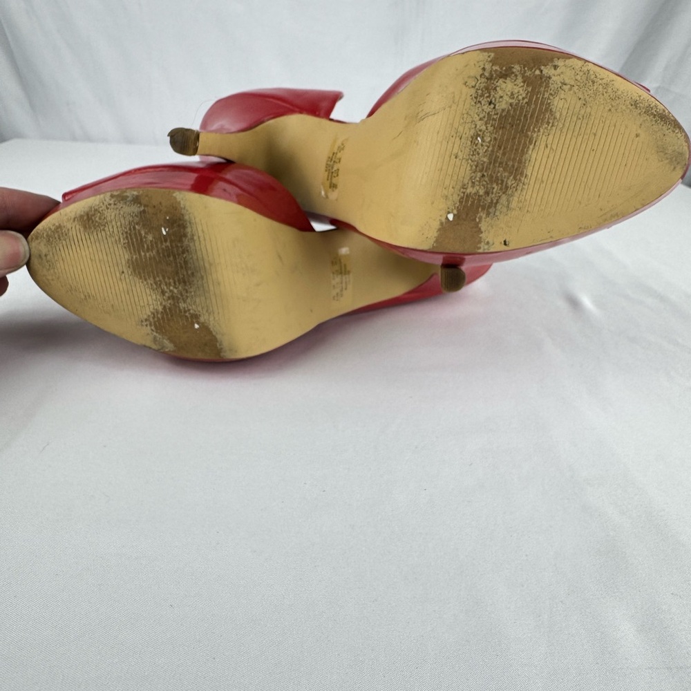 Y2K Fergalicious by Fergie Salmon Pink Heels - Picture 6 of 8